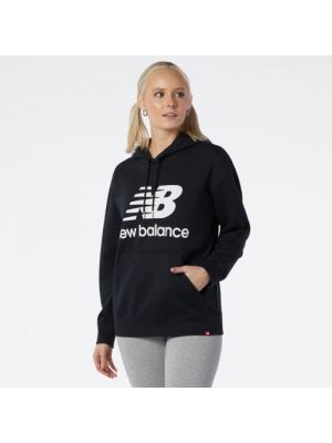 Oversize hoodie aus baumwoll New Balance schwarz