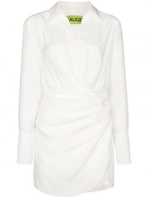 Bílé šaty z hedvábí Gauge81