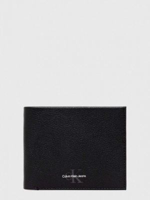 Кожаный кошелек Calvin Klein Jeans черный