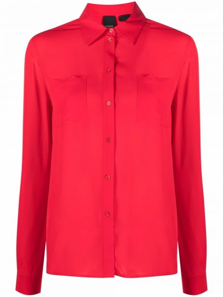 Camisa con botones Pinko rojo