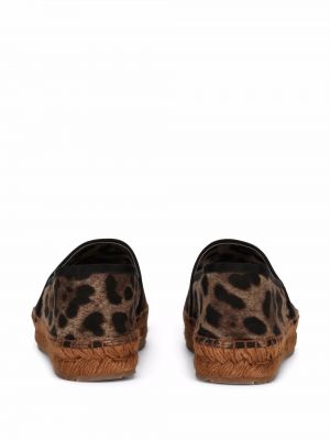 Leopardí espadrilky s potiskem Dolce & Gabbana