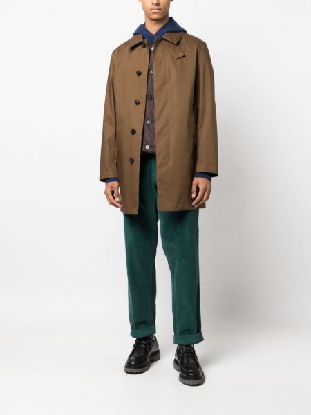Manteau en coton imperméable Mackintosh marron