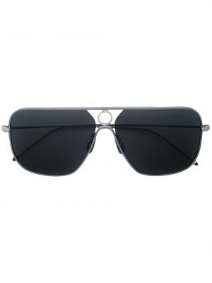 Thom Browne Eyewear gafas de sol estilo aviador con lentes de color - Plateado