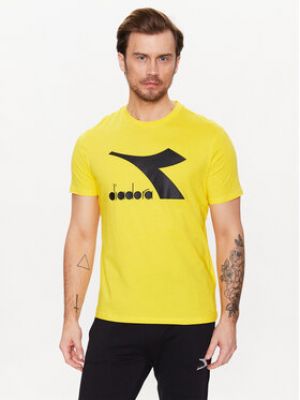 Priliehavé tričko Diadora žltá
