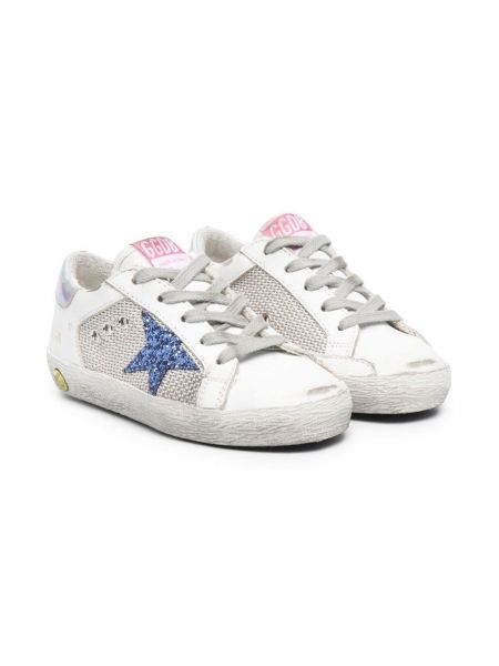 Stjernemønster blonder snøring sneakers for jenter Golden Goose Kids