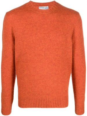 Вълнен пуловер Ballantyne оранжево