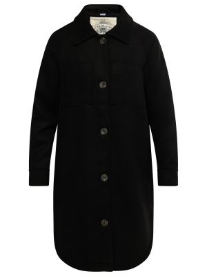 Retro stiliaus paltas Dreimaster Vintage juoda