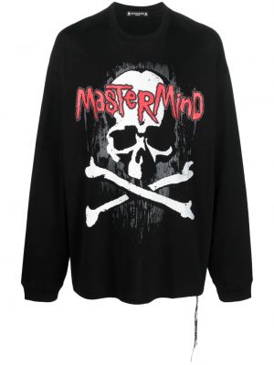 Bluza bawełniana z nadrukiem Mastermind World czarna