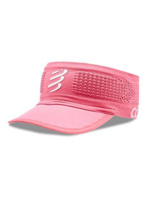 Cappello con visiera Compressport rosa