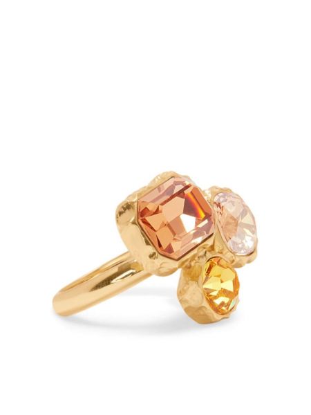 Klasičen prsten s kristalima Oscar De La Renta