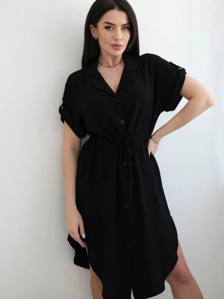 Φόρεμα από βισκόζη Kesi μαύρο