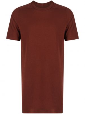 Einfarbige t-shirt aus baumwoll Rick Owens rot