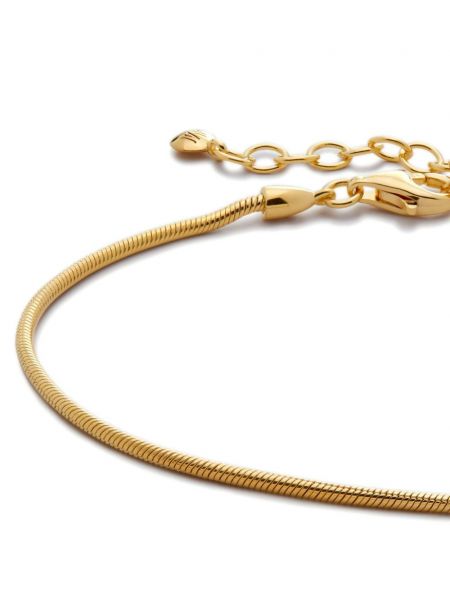 Bracelet en tricot à motif serpent Monica Vinader doré