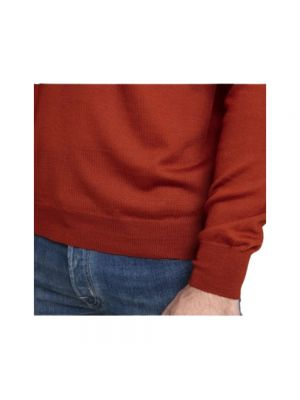 Suéter con cremallera Gran Sasso rojo