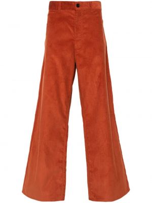 Menčestrové nohavice Marni oranžová