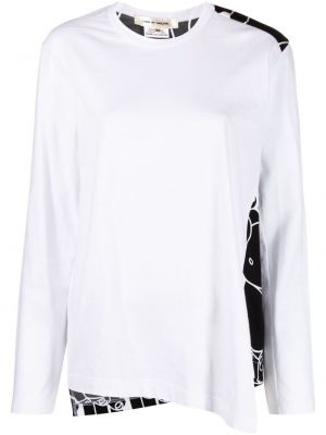 Camiseta con estampado con estampado abstracto Comme Des Garçons blanco