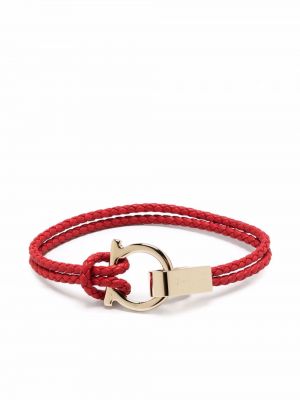 Lær armbånd Salvatore Ferragamo rød