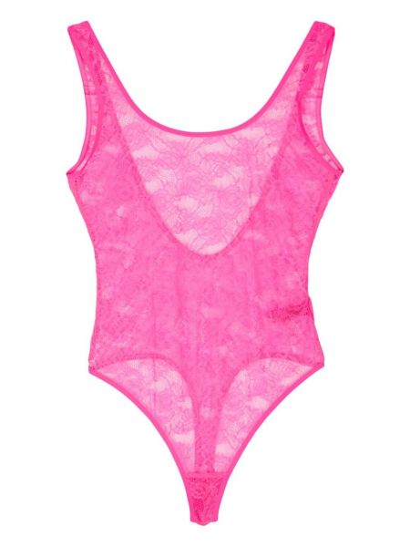 Leikattu takaosa body Maison Close pinkki