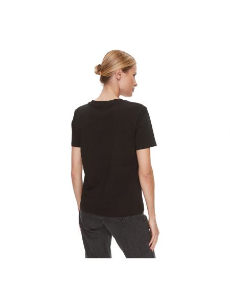 Koszulka z dekoltem w serek Calvin Klein Jeans czarna