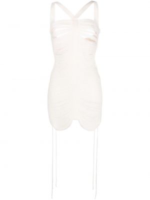 Коктейлна рокля Andreadamo бяло