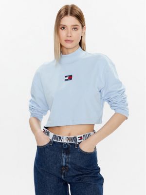 Блуза Tommy Jeans синьо
