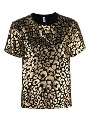 Leopardí tričko s potiskem Moschino