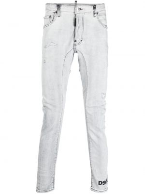 Skinny fit-jeans Dsquared2 grå