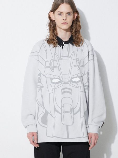 Pamučna hoodie s kapuljačom s printom Levi's® siva