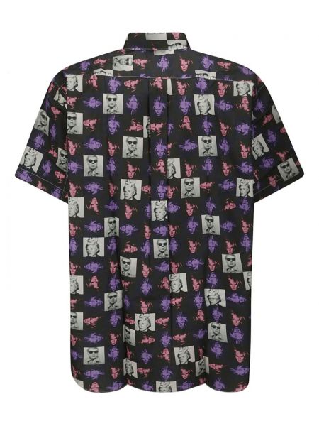 Chemise en coton à imprimé Comme Des Garçons Shirt violet