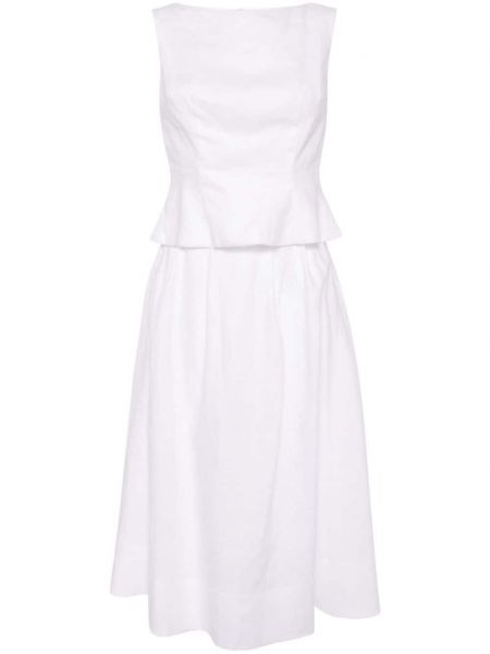 Λινή φούστα Reformation λευκό