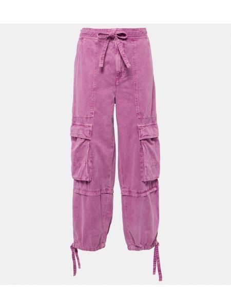 Розовые брюки карго Marant étoile