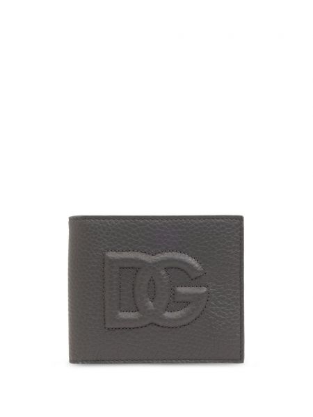 Usnjena denarnica Dolce & Gabbana siva