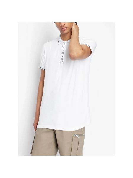 Koszula z nadrukiem Armani Exchange biała