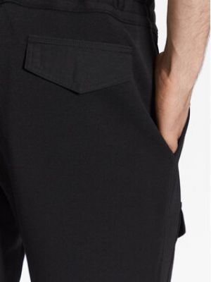 Slim fit priliehavé teplákové nohavice Polo Ralph Lauren čierna