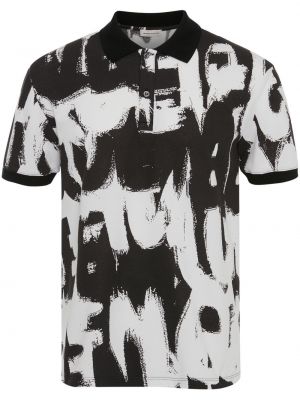 Poloskjorte med print Alexander Mcqueen hvit