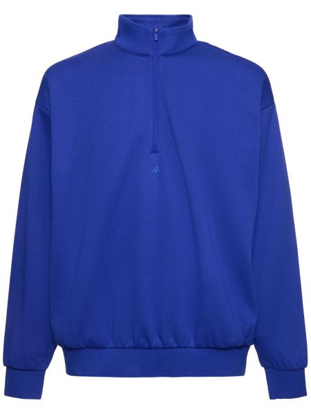 Džemperis ar rāvējslēdzēju Adidas Originals zils