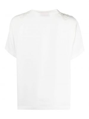 Krajkové tričko Ermanno Firenze bílé