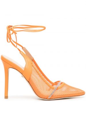 Кожени полуотворени обувки Dee Ocleppo оранжево