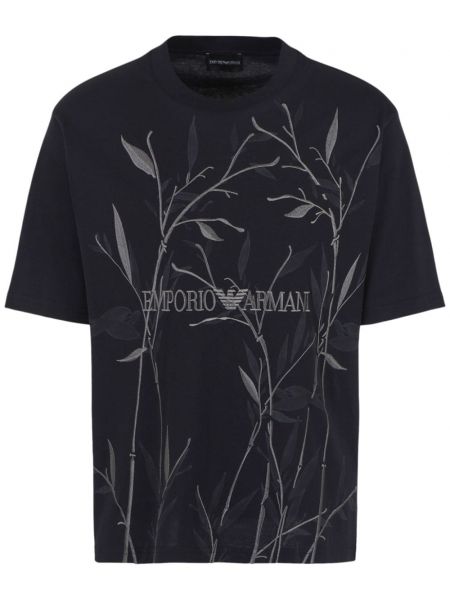 Μπλούζα με σχέδιο Emporio Armani μαύρο