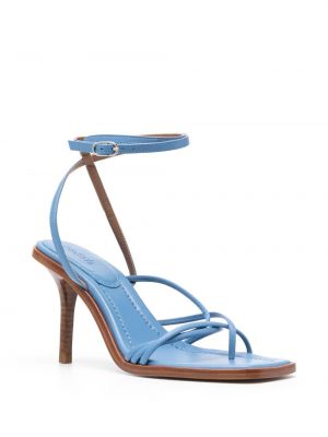 Kožené sandály Ba&sh modré