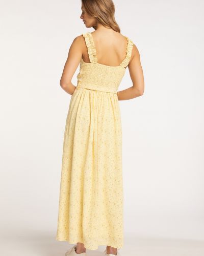 Μάξι φόρεμα Mymo κίτρινο