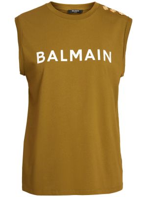 Βαμβακερό πουκάμισο με σχέδιο Balmain