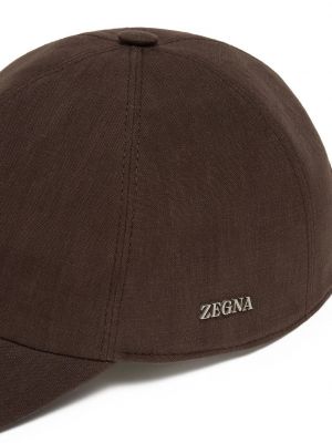 Lininis kepurė su snapeliu Zegna