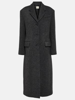 Cappotto di lana Khaite grigio