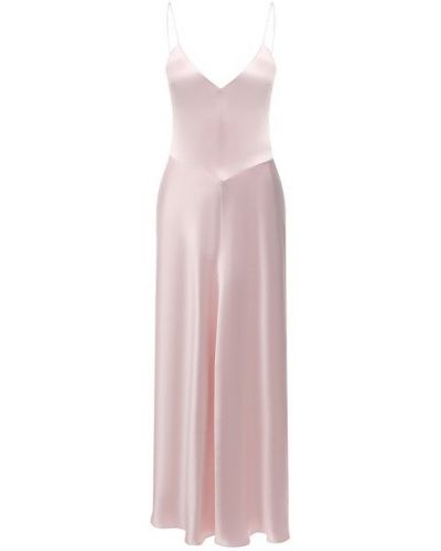 Розовое платье из вискозы Miu Miu