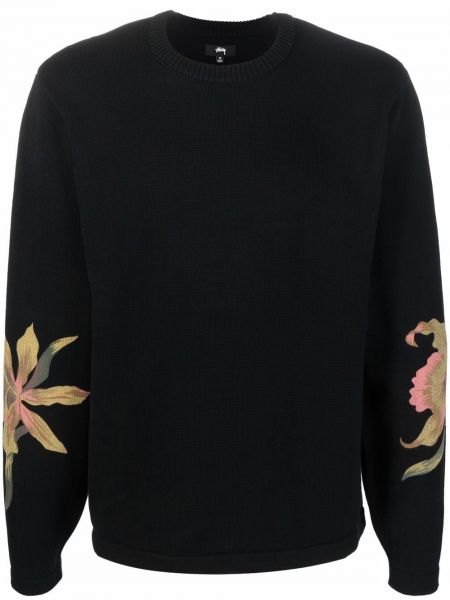 Pullover mit rundem ausschnitt Stüssy schwarz