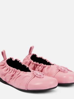 Bőr balerina cipők Jw Anderson rózsaszín