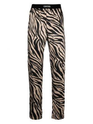 Seiden pyjama mit print mit zebra-muster Tom Ford