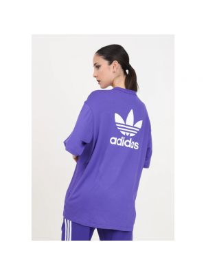 Camiseta con estampado Adidas Originals violeta
