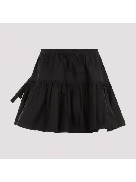 Mini falda de algodón Alaïa negro